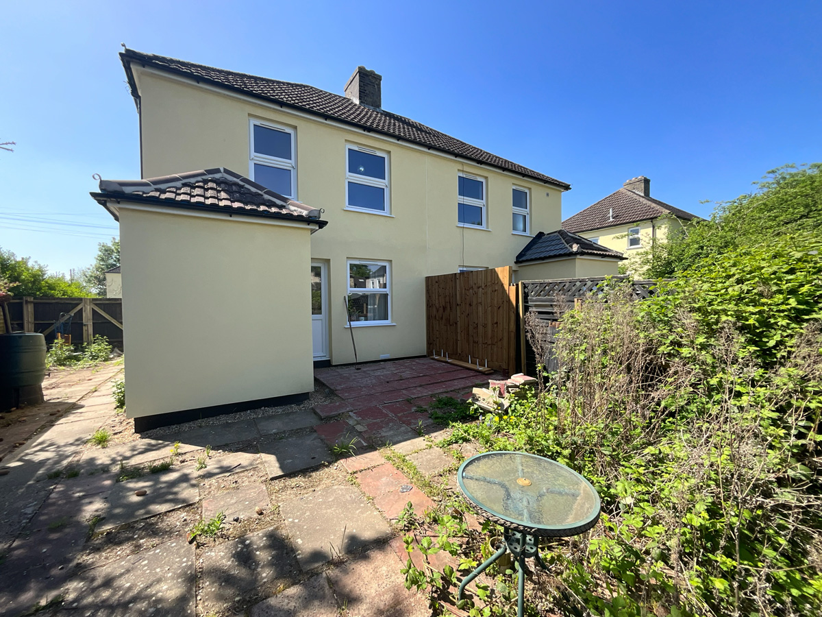 Rear of house retrofit improvements for Cambridge Housing Society (CHS)