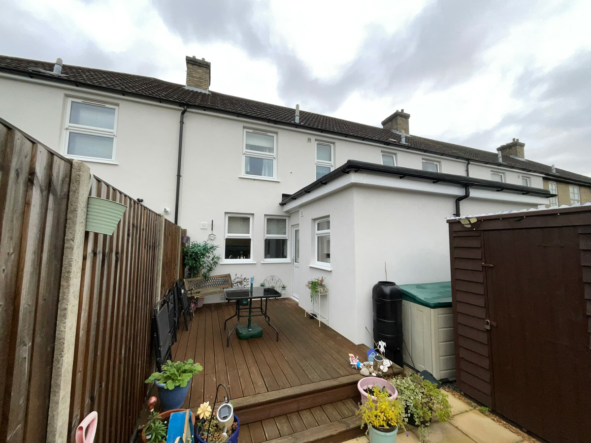 Rear of house retrofit improvements for Cambridge Housing Society (CHS)